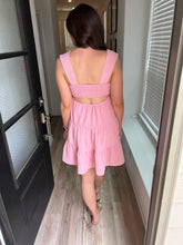 Load image into Gallery viewer, Pink Tiered Mini Dress
