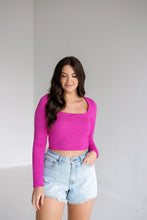 Load image into Gallery viewer, Fuschia Long Sleeve Top
