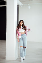 Load image into Gallery viewer, Pink Plaid Shacket
