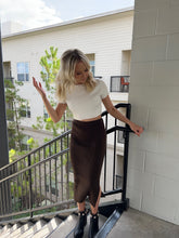 Load image into Gallery viewer, Chocolate Midi Skirt
