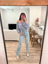 Load image into Gallery viewer, Off the Shoulder Striped Top
