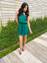 Load image into Gallery viewer, Emerald One Shoulder Dress
