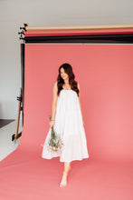Load image into Gallery viewer, White Flowy Midi Dress
