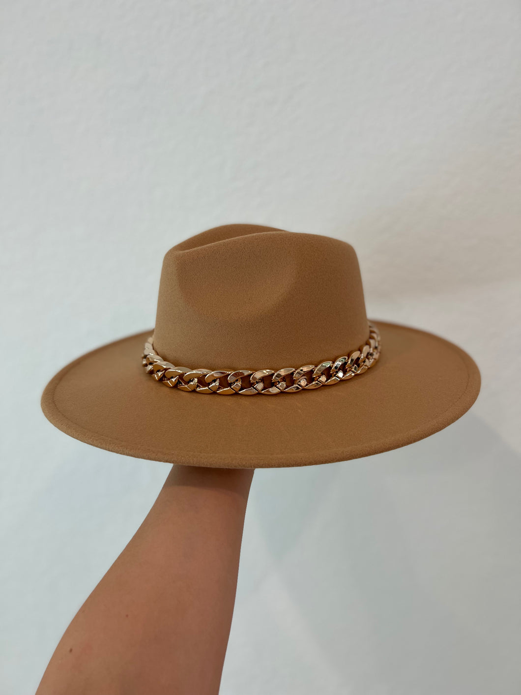 Brown Chain Hat