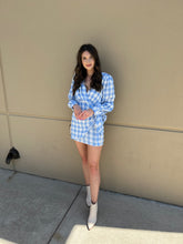 Load image into Gallery viewer, Baby Blue Wrap Dress
